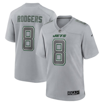 Aaron Rodgers Atmosphere New York Jets gray Fashion jersey