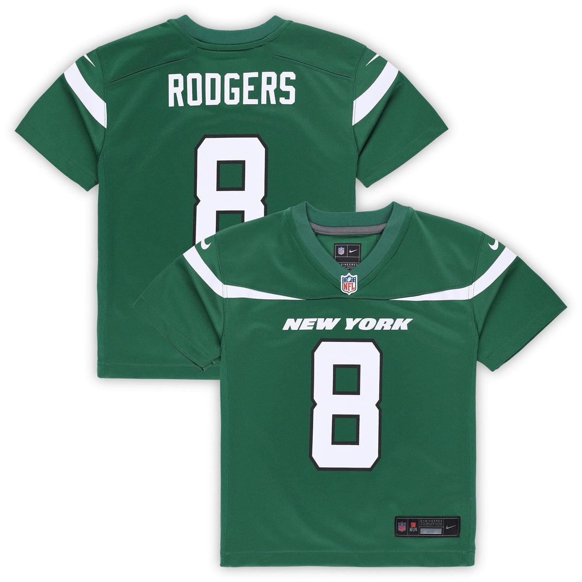 Aaron Rodgers Gotham New York Jets green jersey