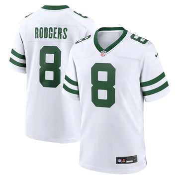 Aaron Rodgers New York Jets white jersey