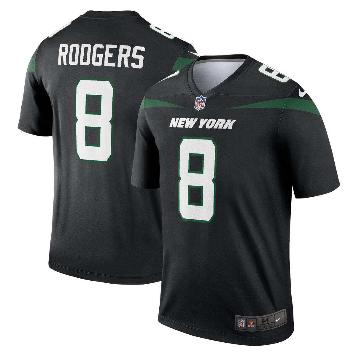 Aaron Rodgers New York Jets black Legend jersey