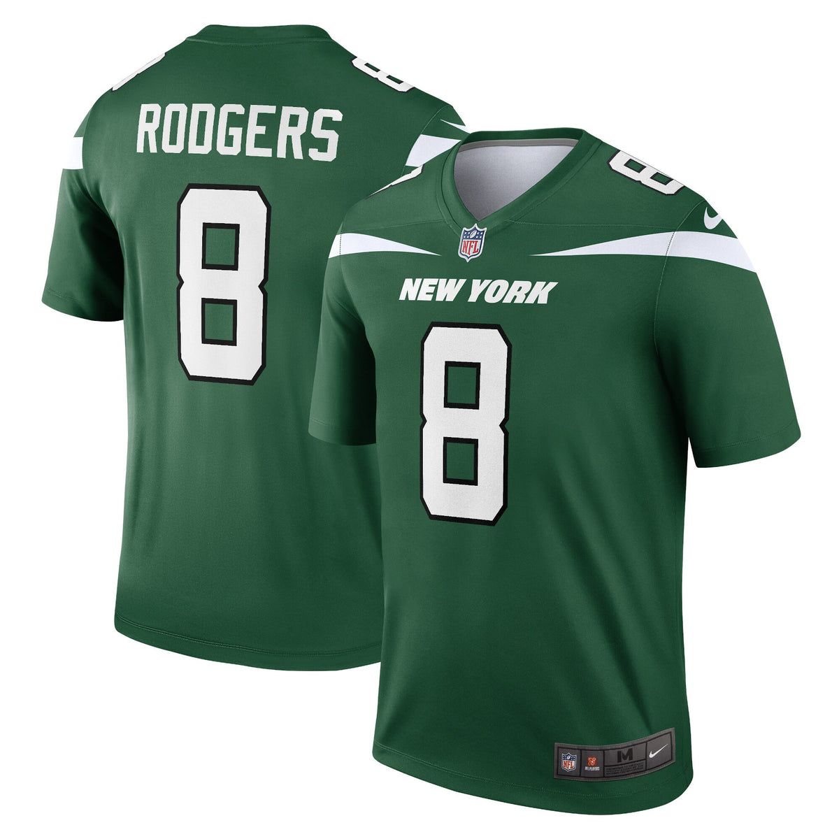 Aaron Rodgers New York Jets green Legend jersey