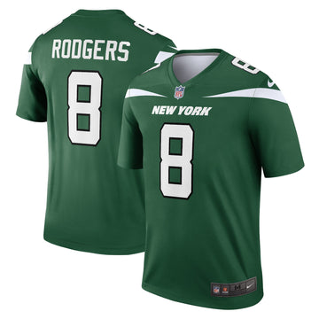 Aaron Rodgers New York Jets green Legend jersey