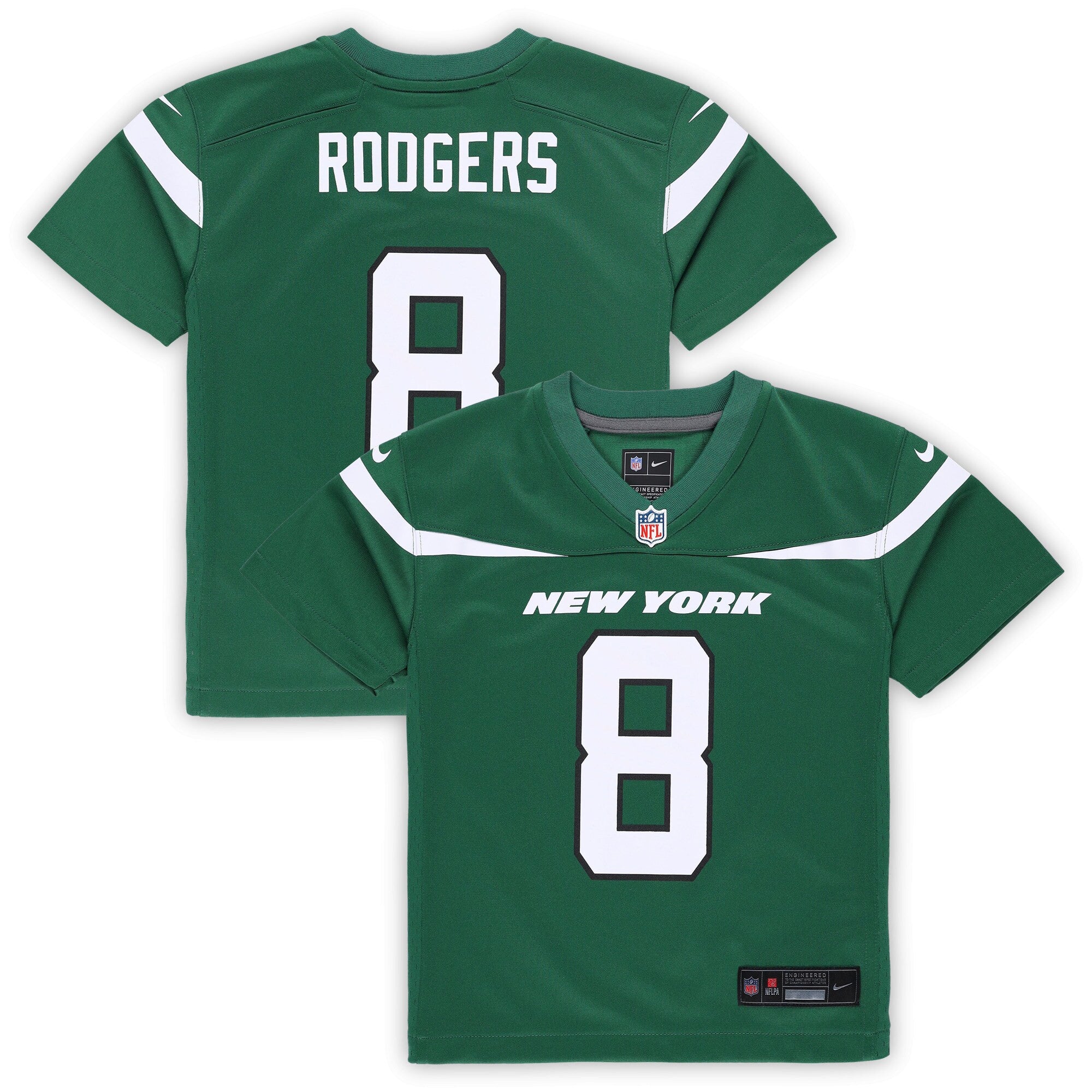 Aaron Rodgers Preschool Gotham New York Jets green jersey
