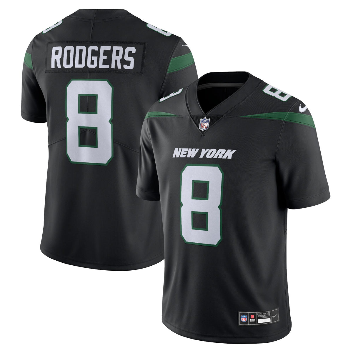 Aaron Rodgers New York Jets black Vapor jersey