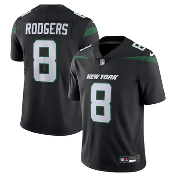 Aaron Rodgers New York Jets black Vapor jersey