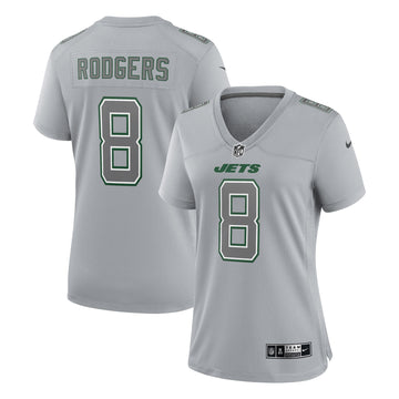 Aaron Rodgers Atmosphere New York Jets gray Fashion jersey