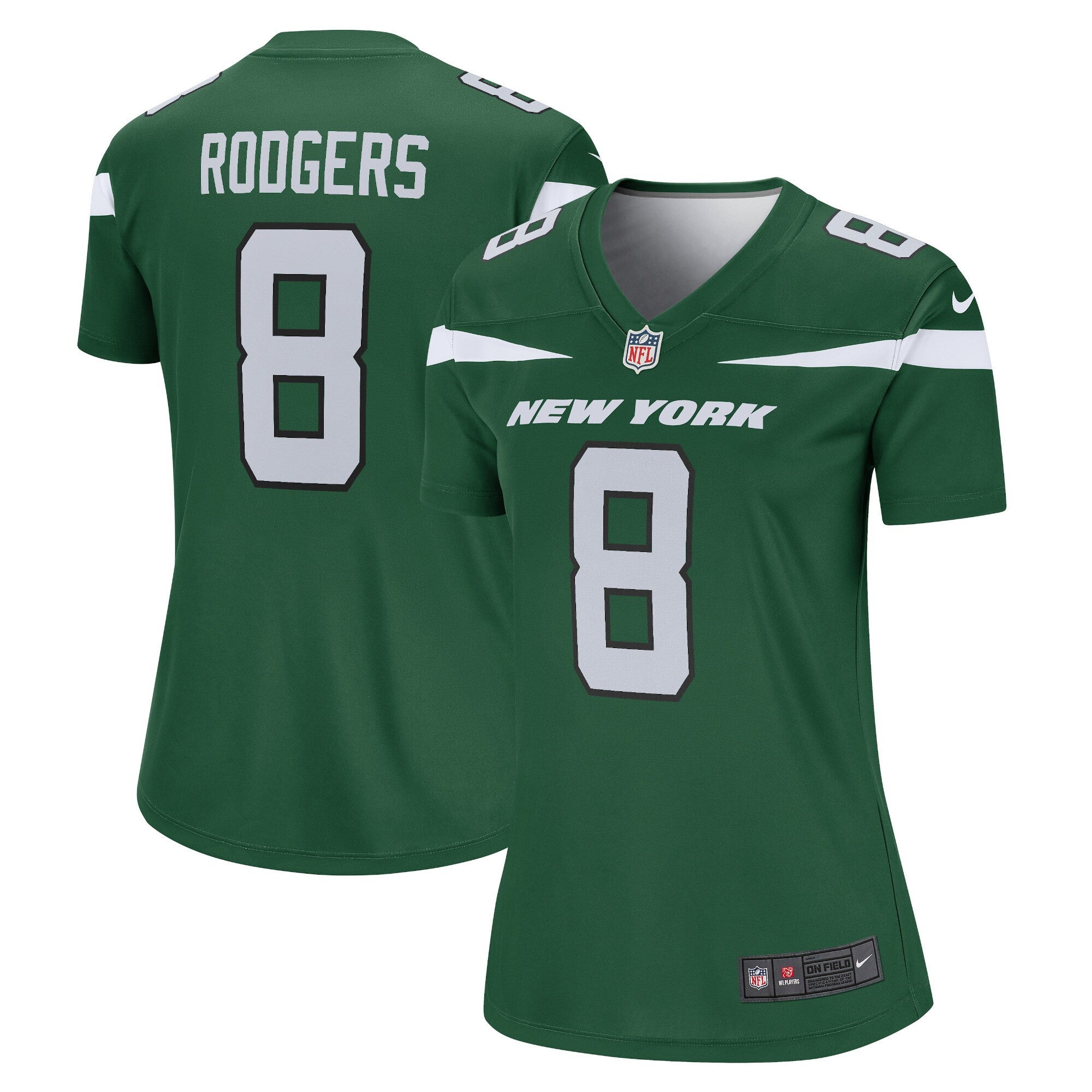 Aaron Rodgers New York Jets green Legend jersey