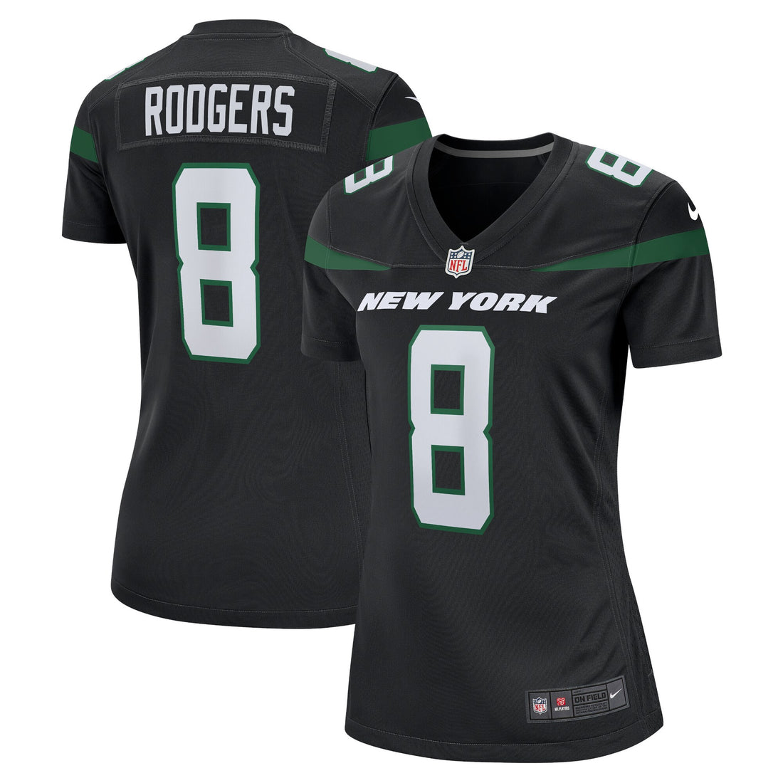 Aaron Rodgers New York Jets black jersey