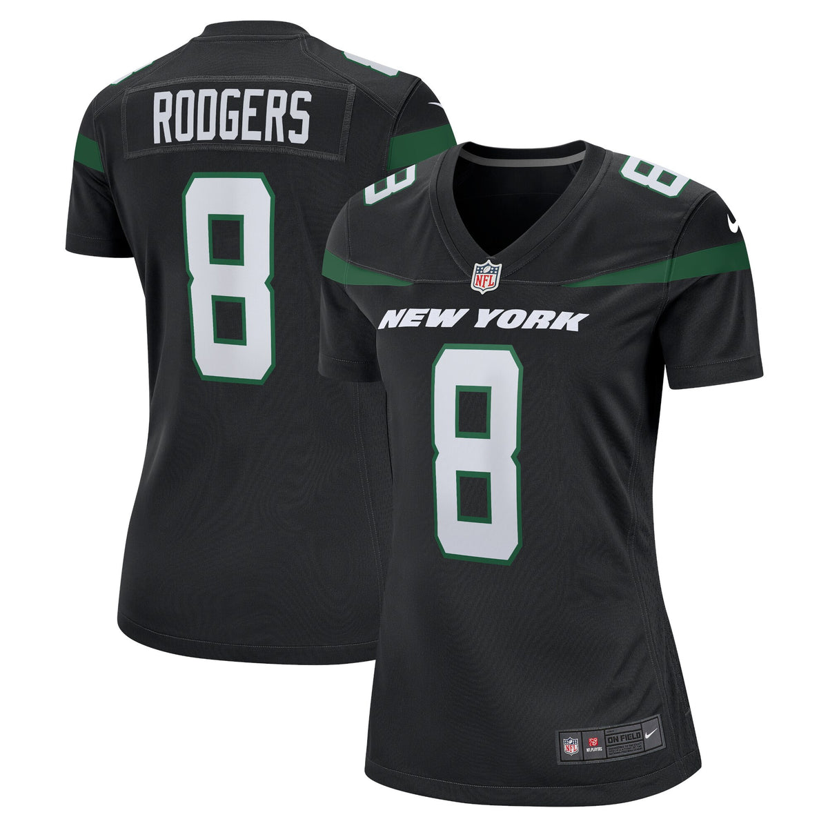 Aaron Rodgers New York Jets black jersey