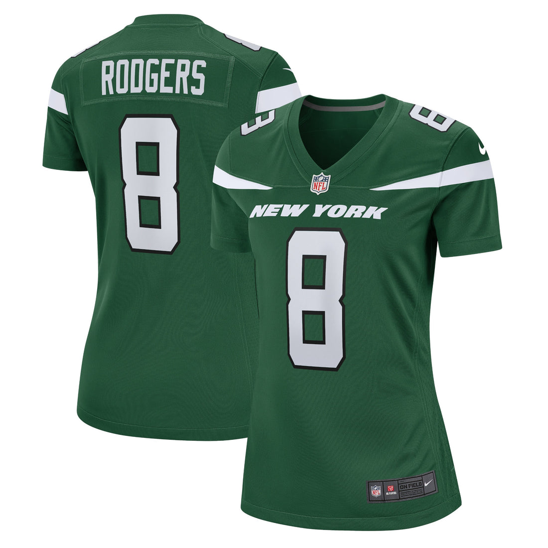 Aaron Rodgers New York Jets green jersey