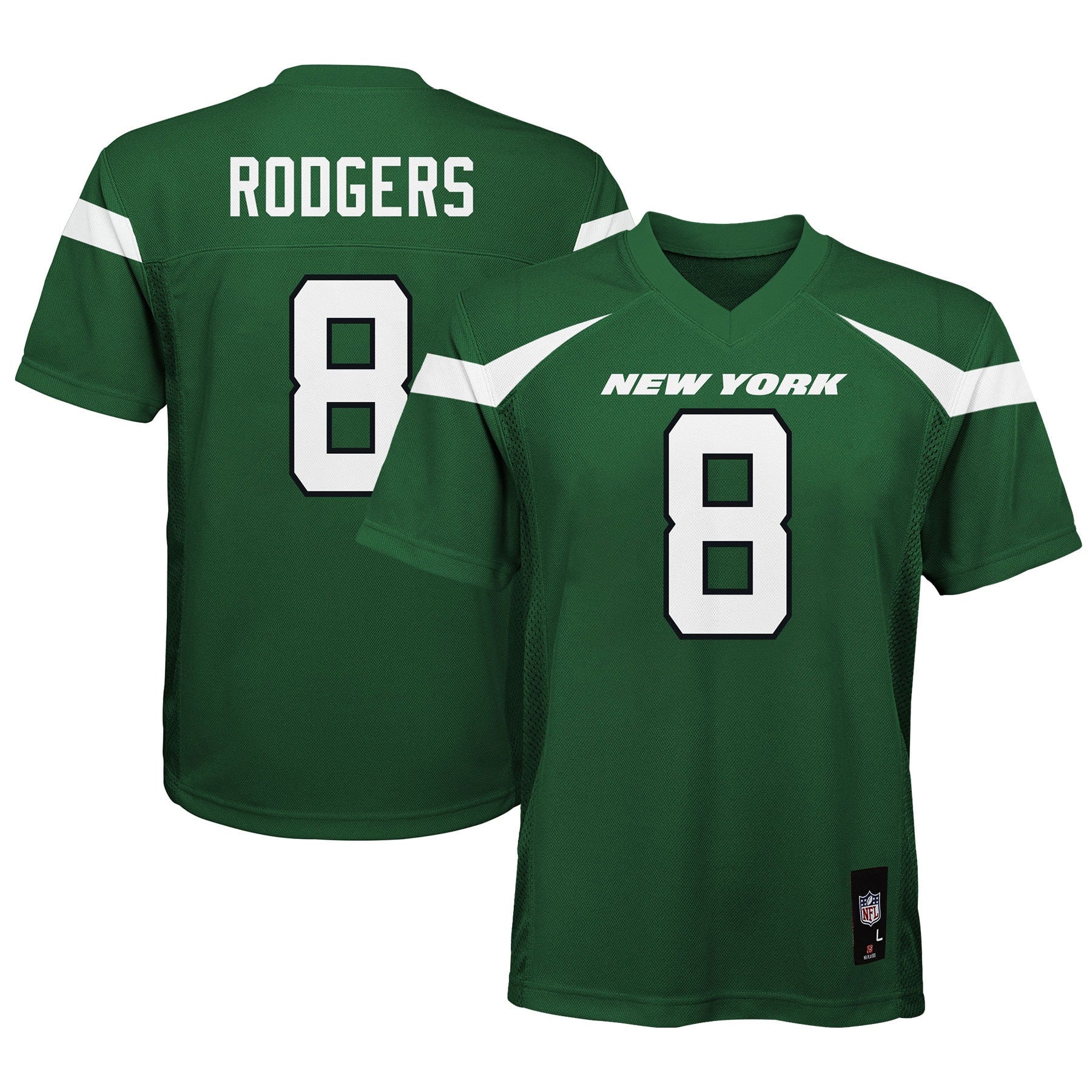 Aaron Rodgers Gotham New York Jets green jersey