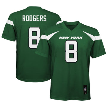 Aaron Rodgers Gotham New York Jets green jersey