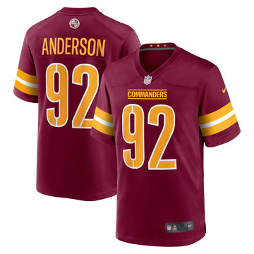 Abdullah Anderson Washington Commanders burgundy Game jersey
