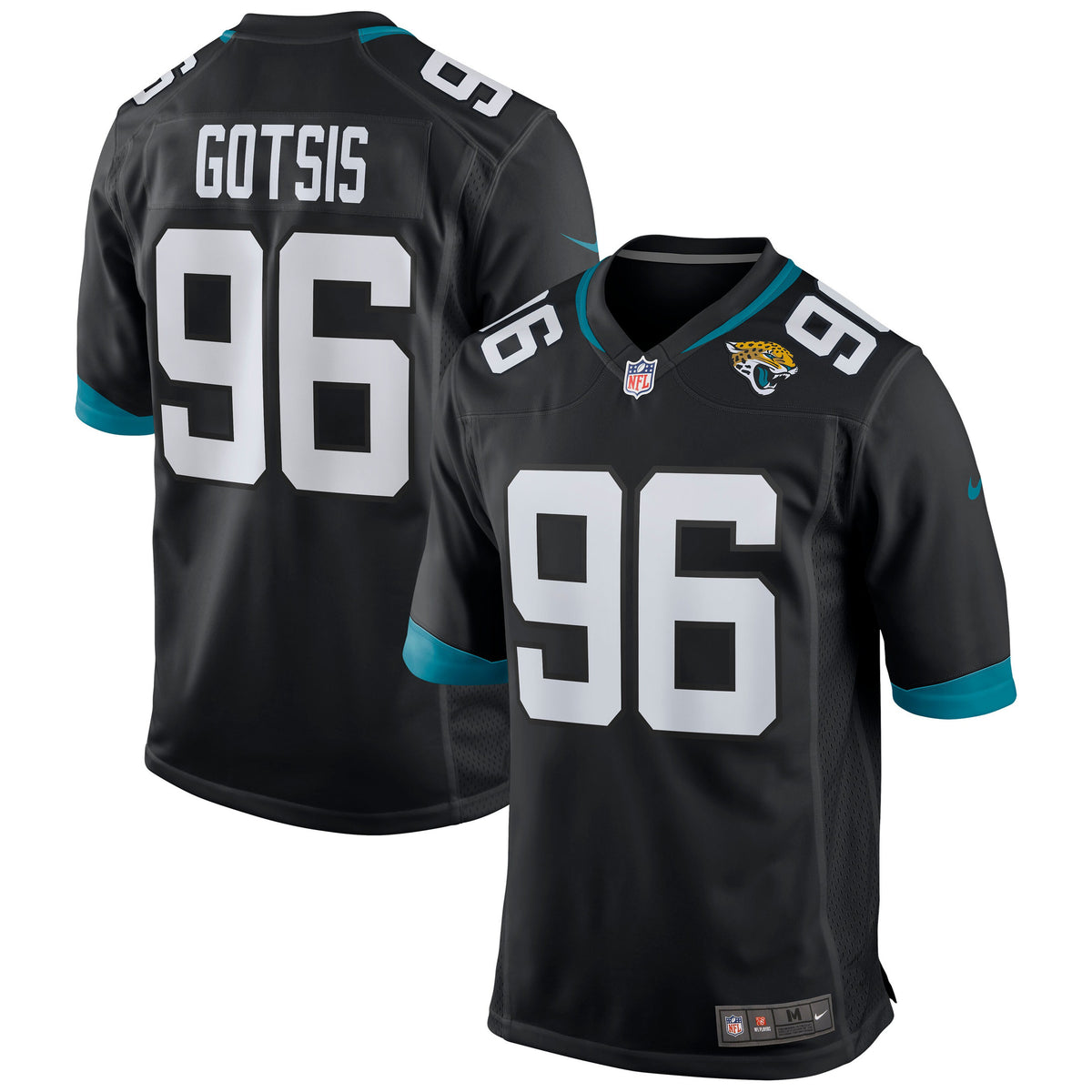 Adam Gotsis Jacksonville Jaguars black jersey