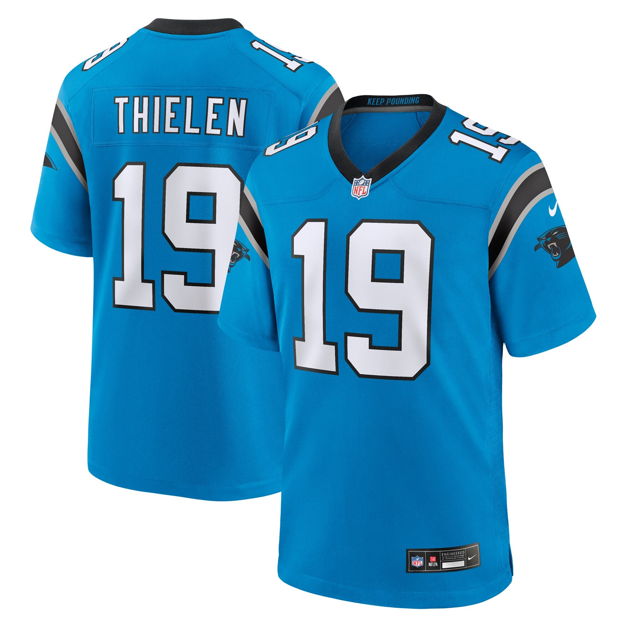 Adam Thielen Carolina Panthers blue Alternate jersey