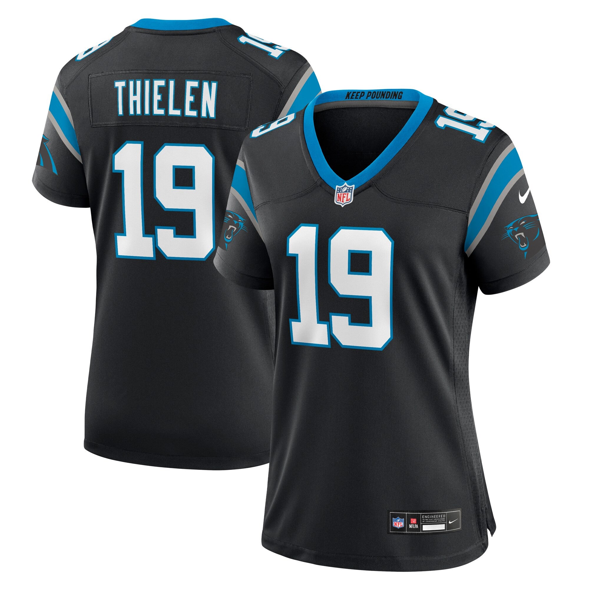 Adam Thielen Carolina Panthers black jersey