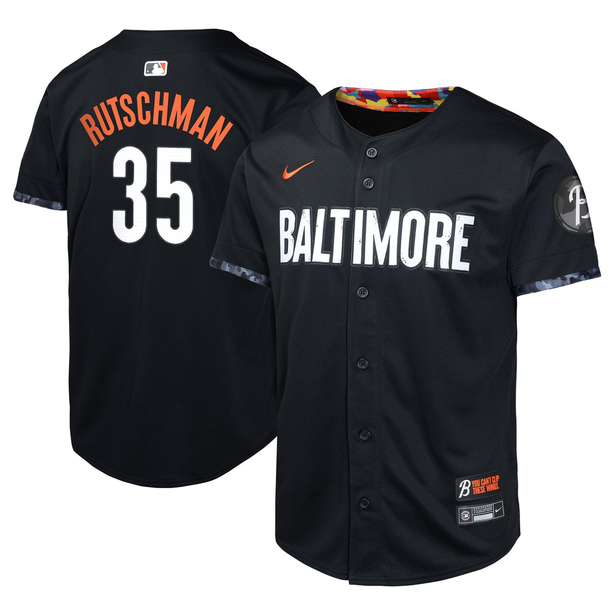 Adley Rutschman Baltimore Orioles black City Connect jersey