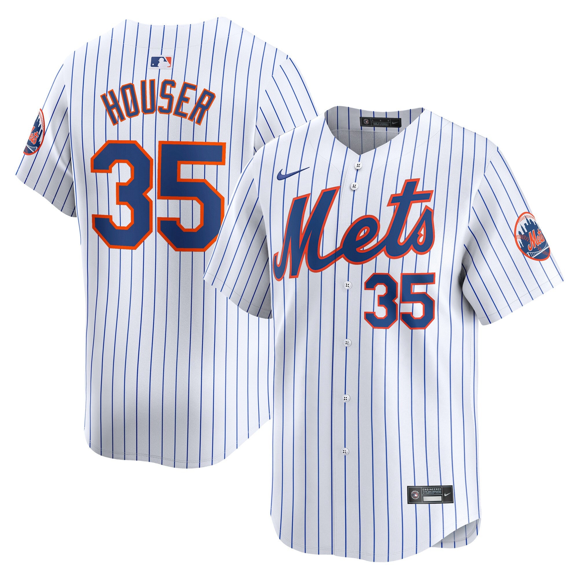 Adrian Houser New York Mets white Limited jersey