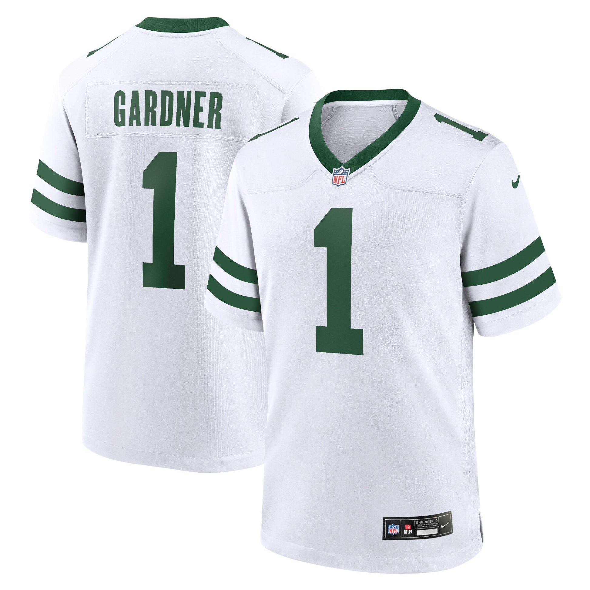 Ahmad Sauce Gardner New York Jets white jersey