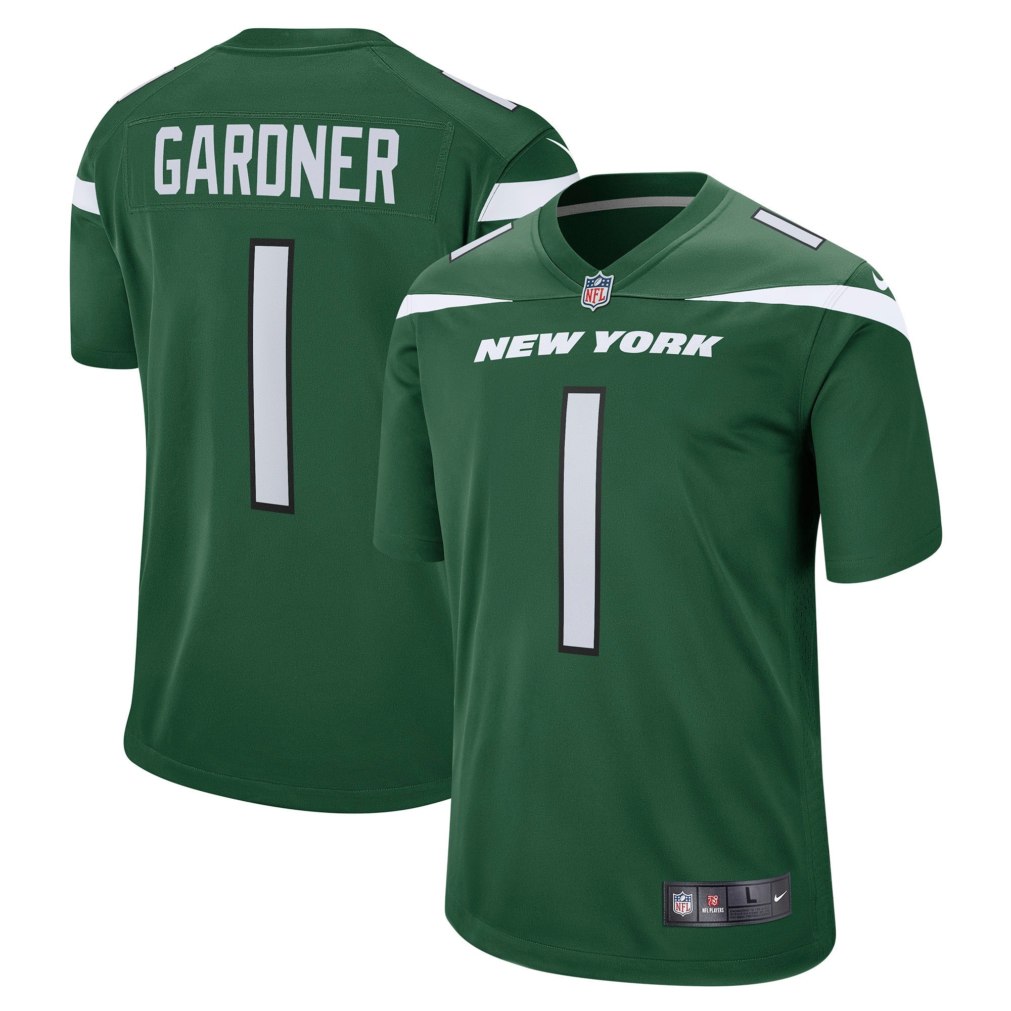 Ahmad Sauce Gardner New York Jets green jersey