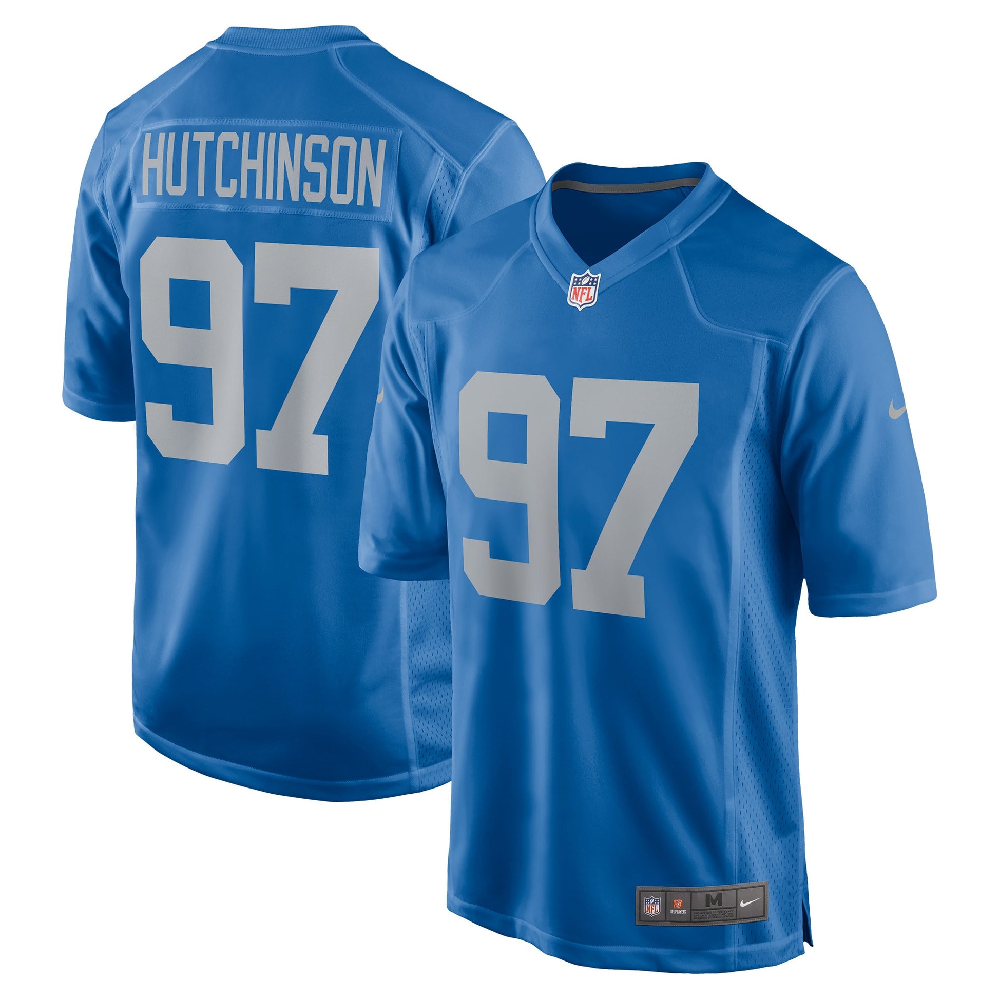Aidan Hutchinson Detroit Lions blue jersey