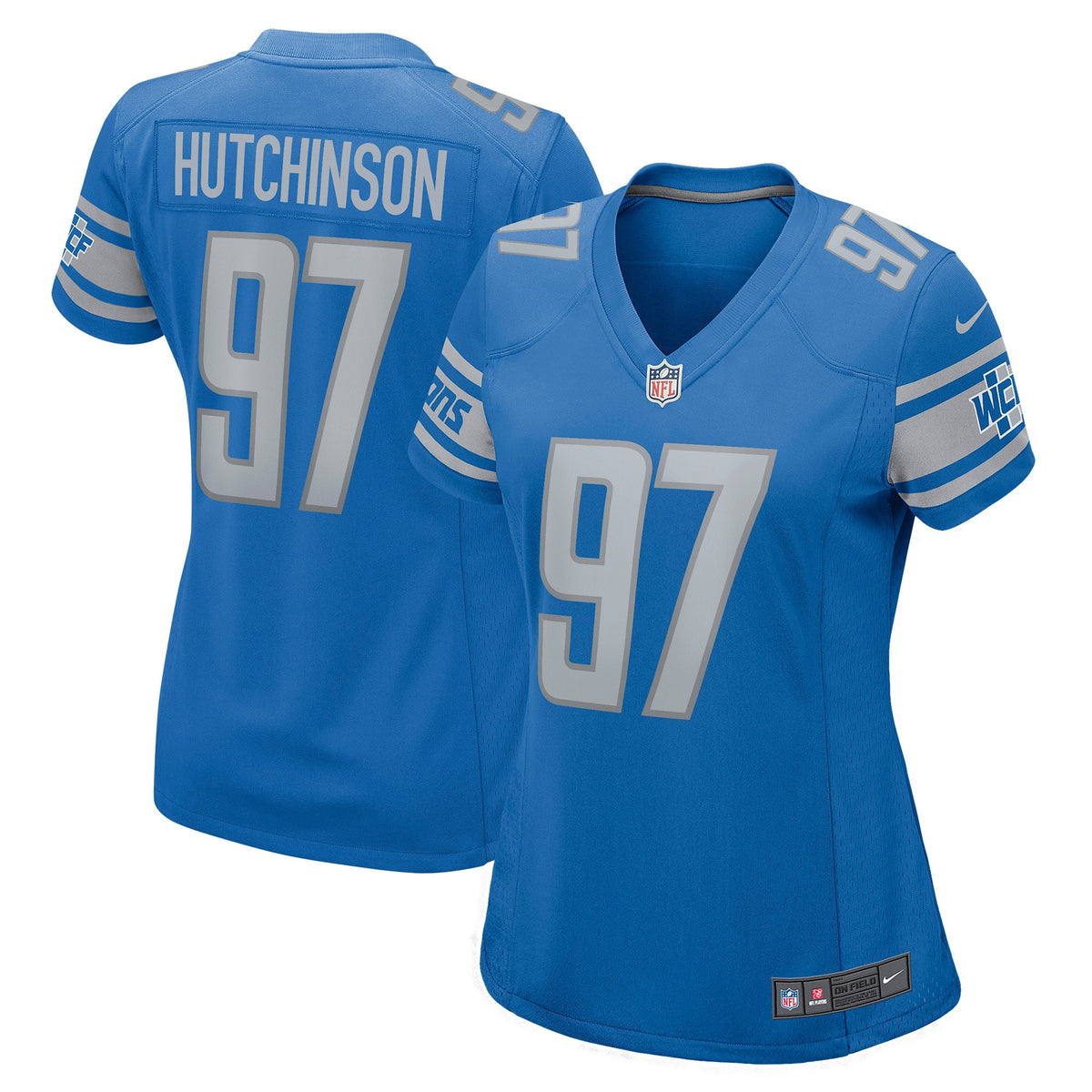 Aidan Hutchinson Detroit Lions blue jersey