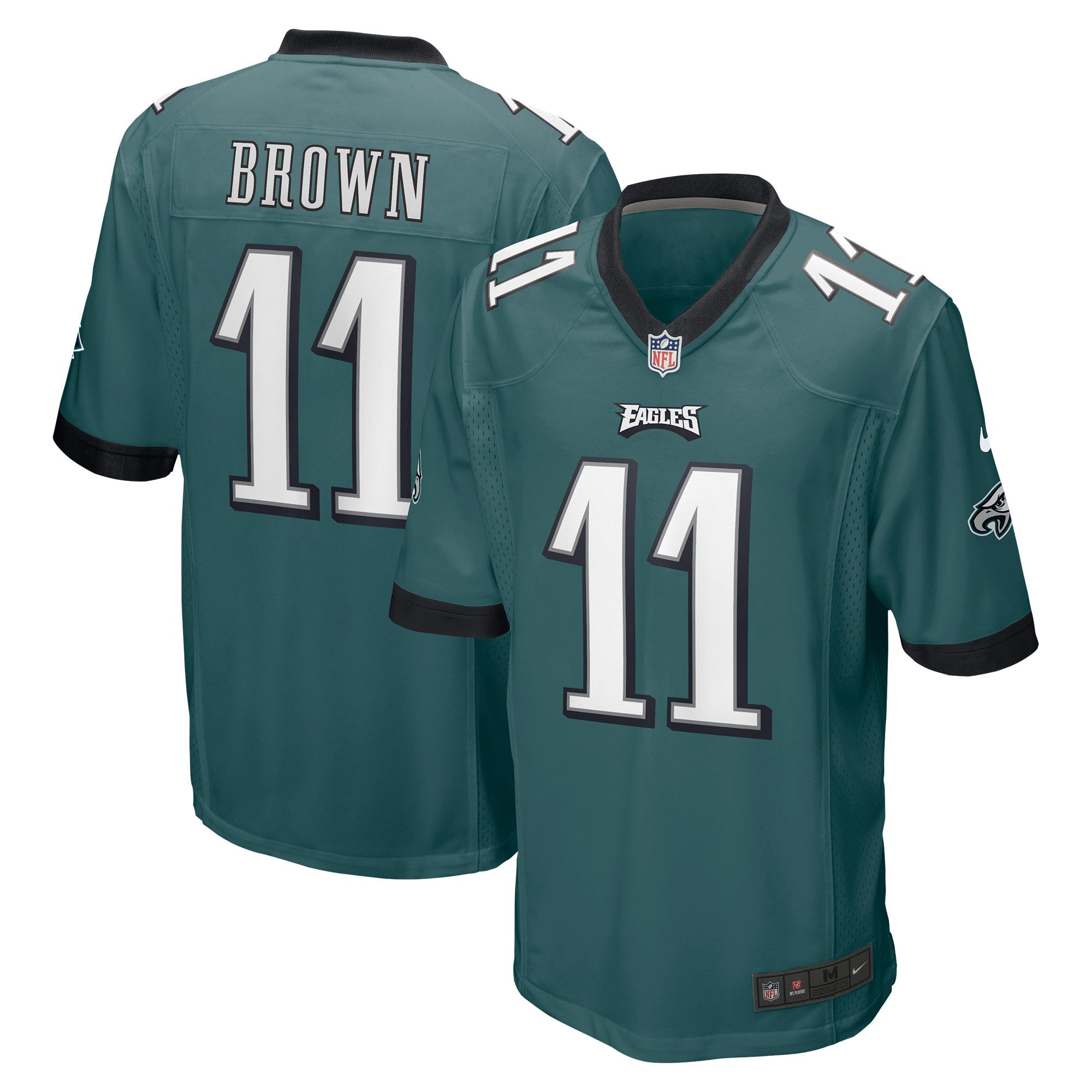 A.j. Brown Philadelphia Eagles green jersey