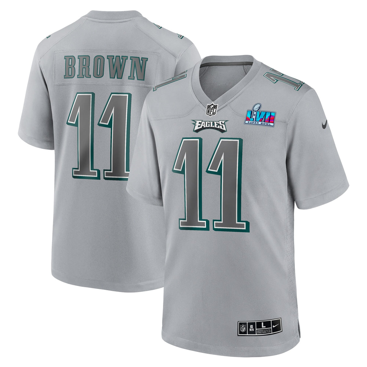 A.j. Brown Philadelphia Eagles gray Fashion jersey