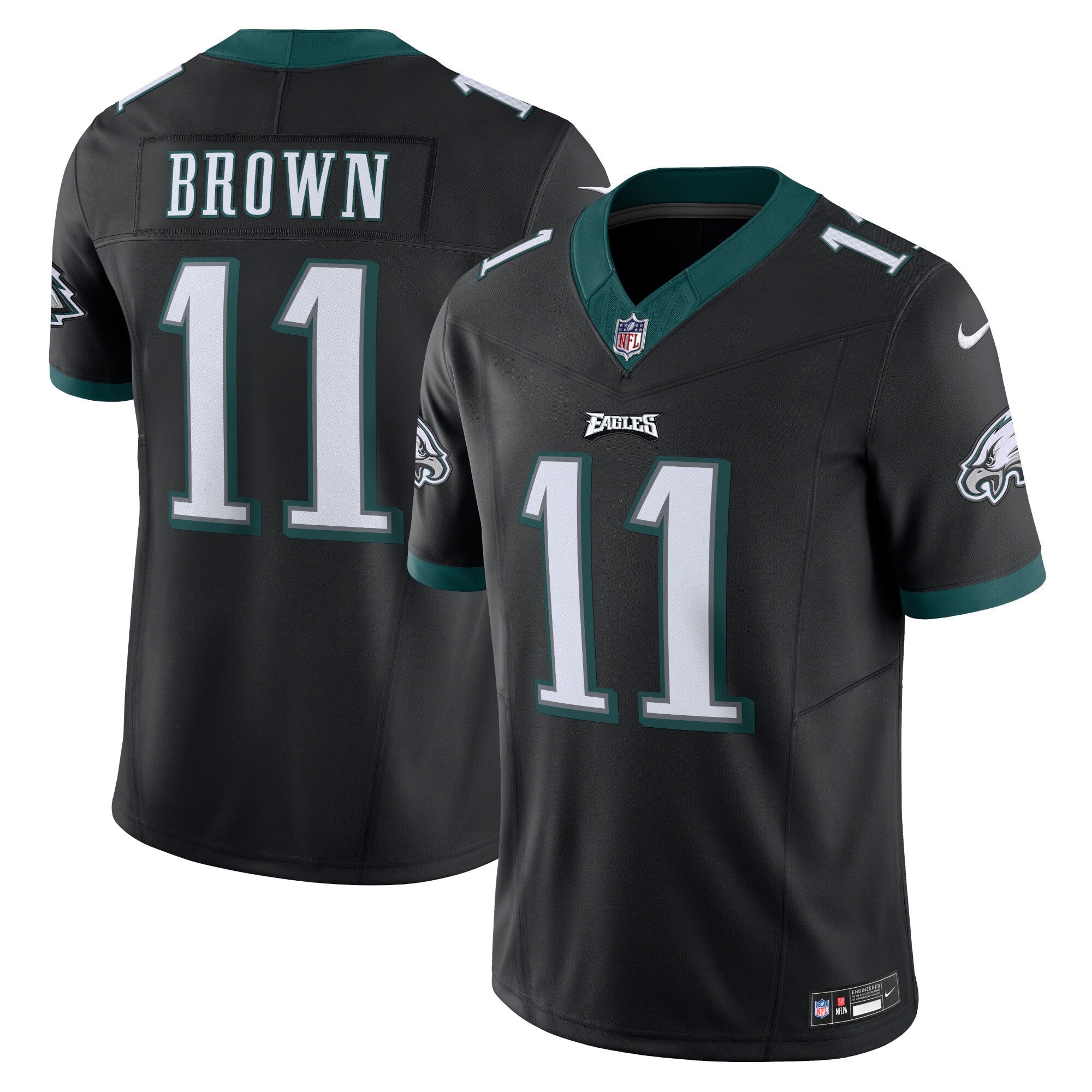 A.j. Brown Philadelphia Eagles black Vapor jersey