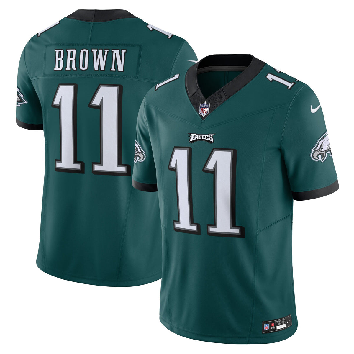A.j. Brown Philadelphia Eagles green Limited jersey