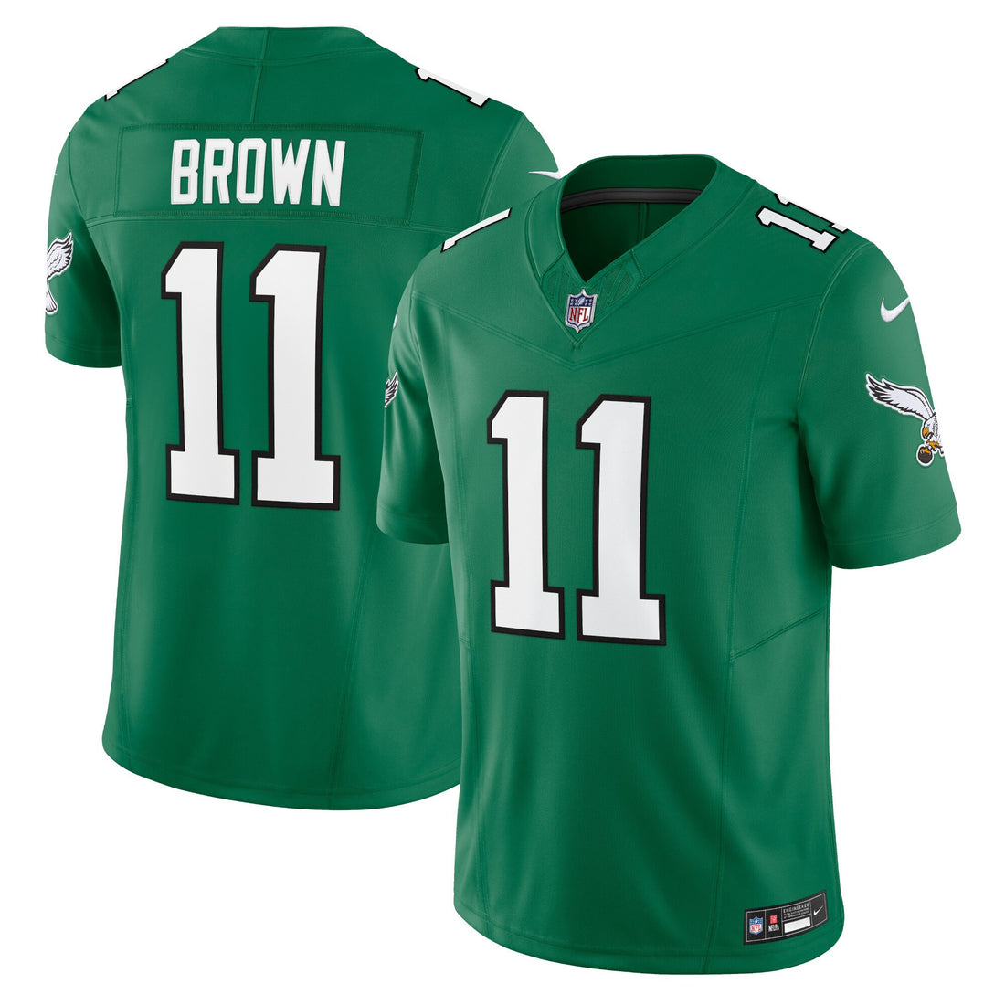 A.j. Brown Philadelphia Eagles green Vapor jersey