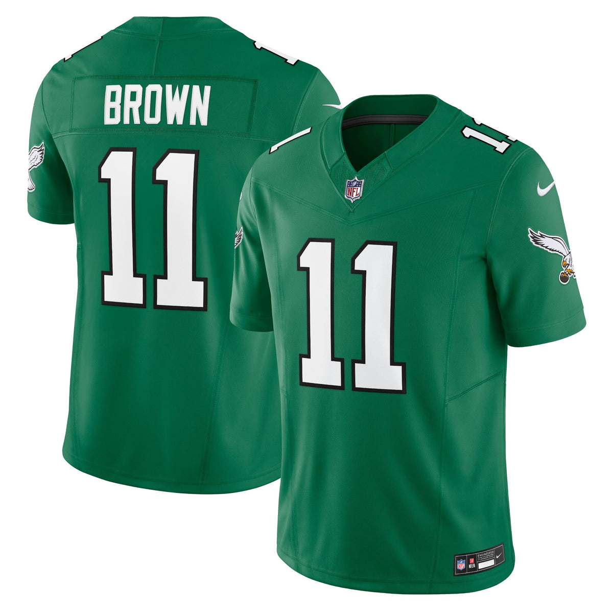 A.j. Brown Philadelphia Eagles green Vapor jersey