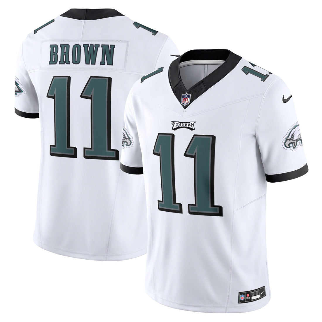 A.j. Brown Philadelphia Eagles white Vapor jersey