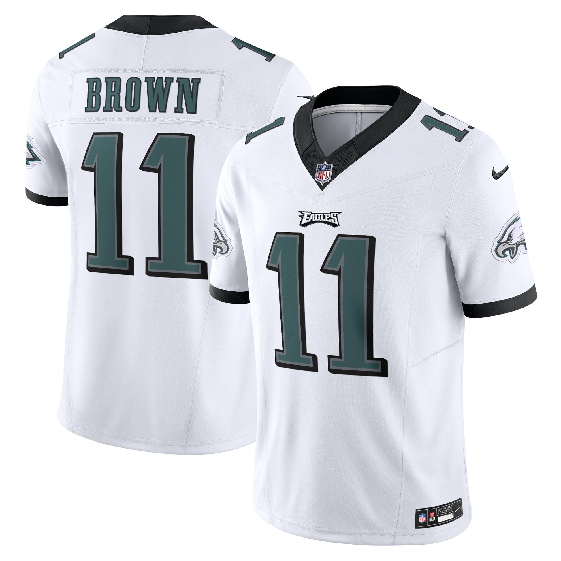 A.j. Brown Philadelphia Eagles white Vapor jersey