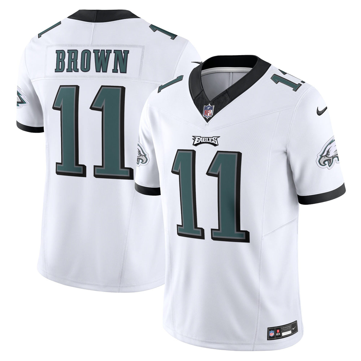 A.j. Brown Philadelphia Eagles white Vapor jersey