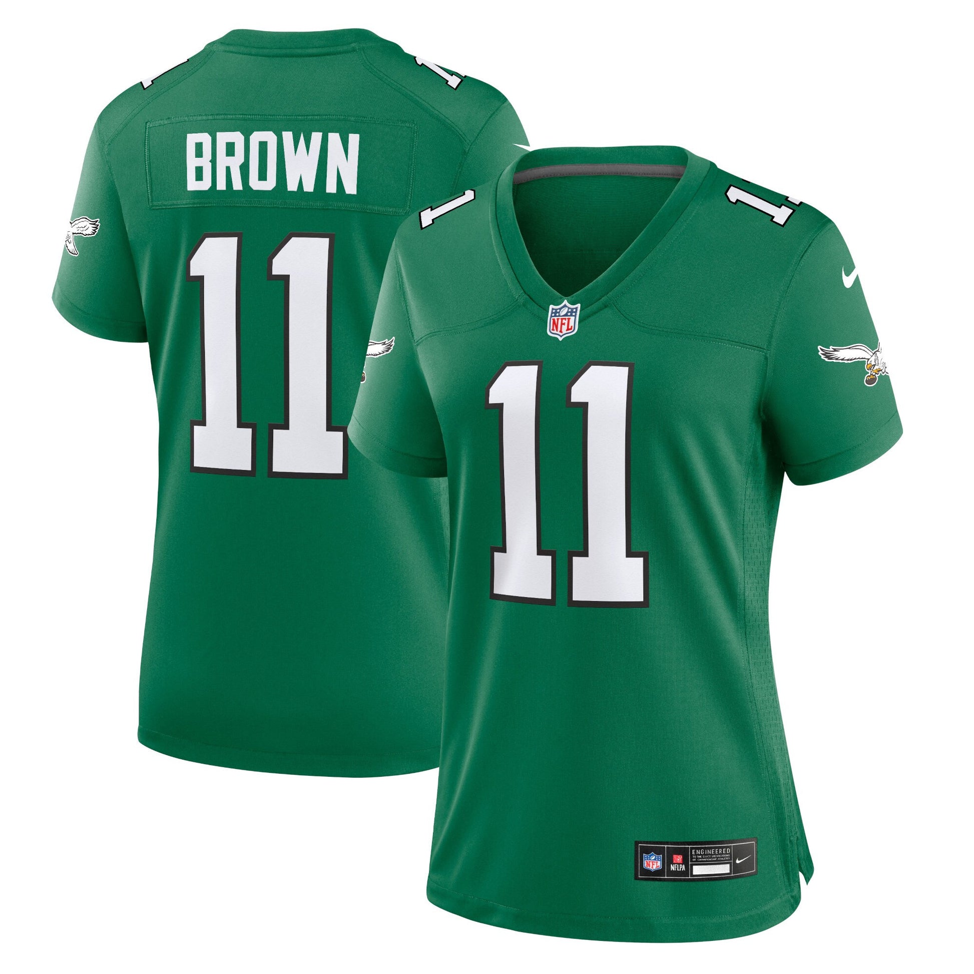 A.j. Brown Philadelphia Eagles green jersey