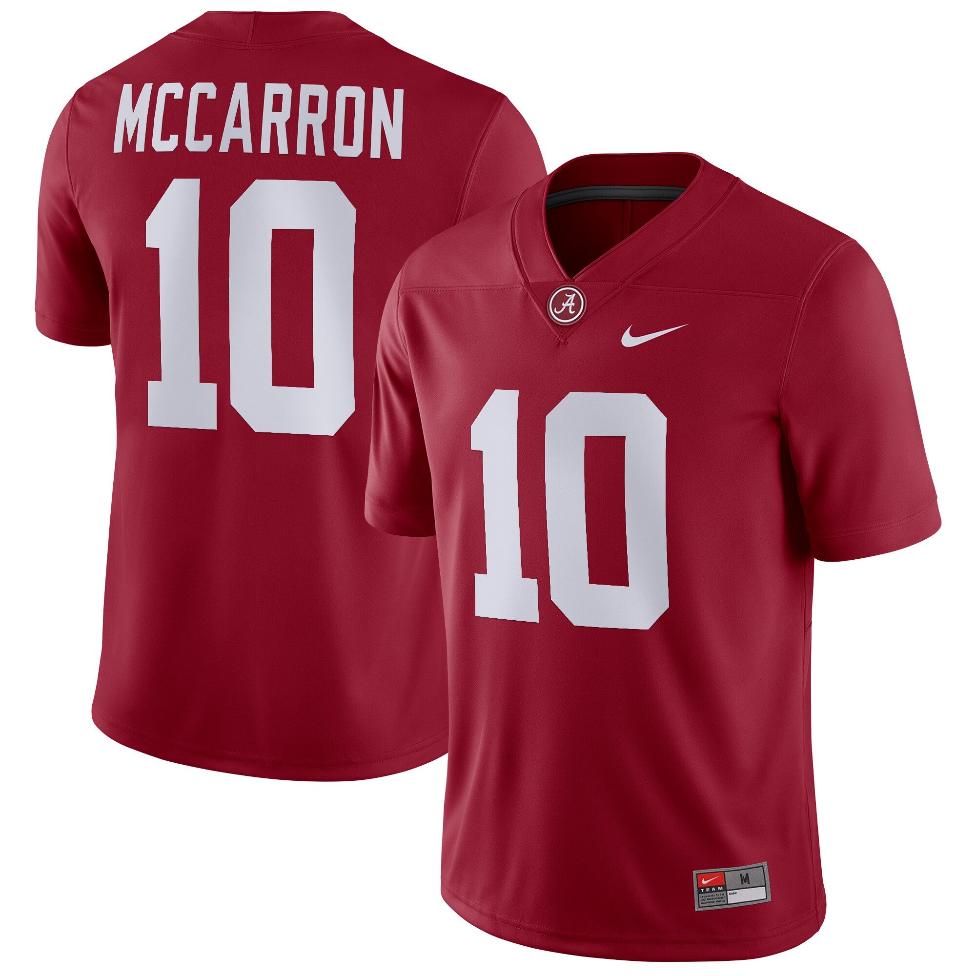 Aj Mccarron Alabama Crimson Tide crimson jersey