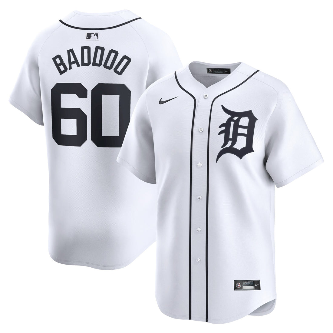 Akil Baddoo Detroit Tigers white Limited jersey