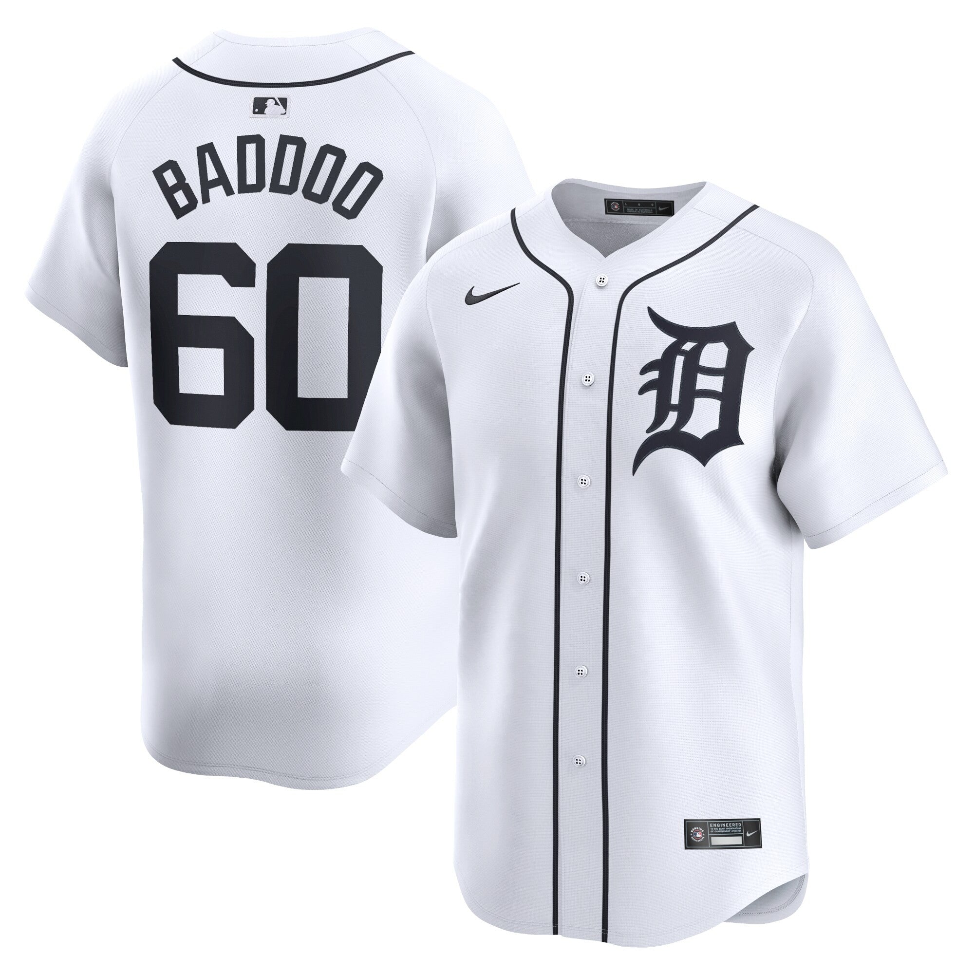 Akil Baddoo Detroit Tigers white Limited jersey