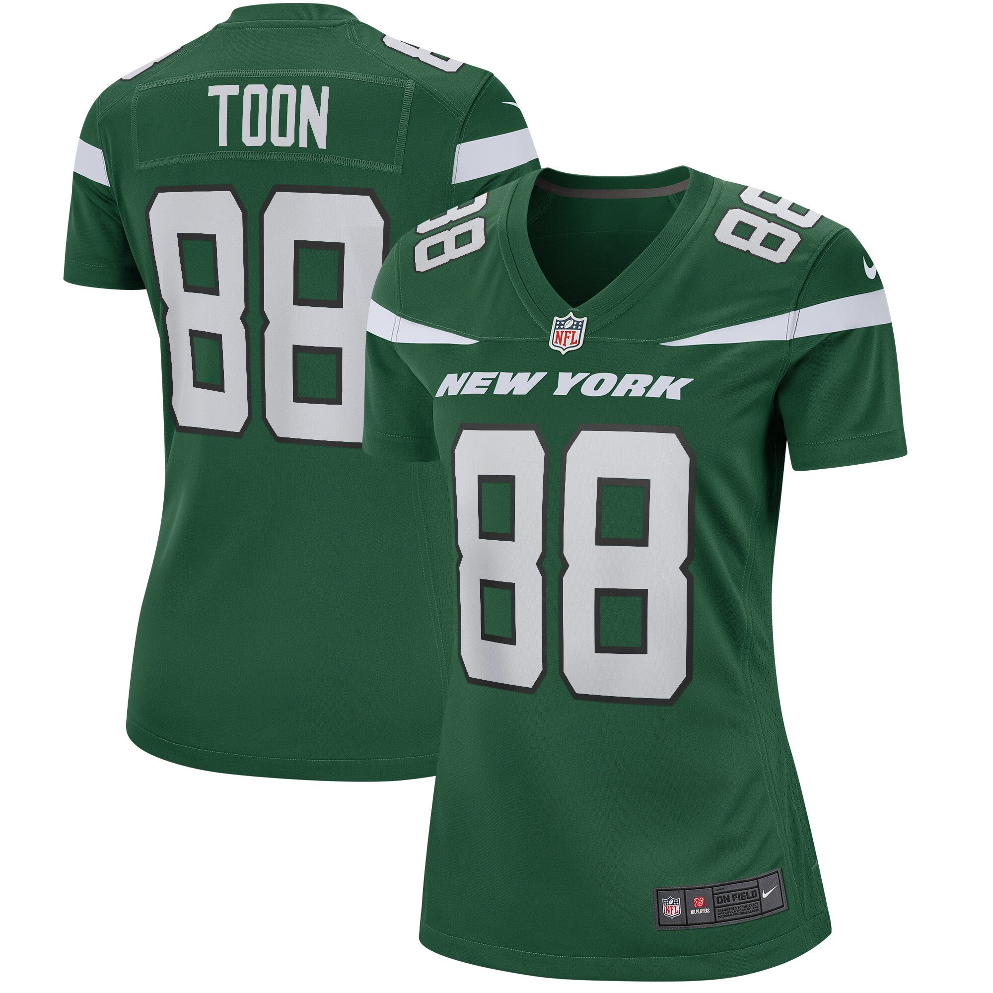 Al Toon New York Jets green Game jersey