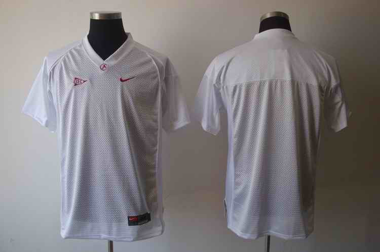 Alabama Blank Harvard Crimson white jersey