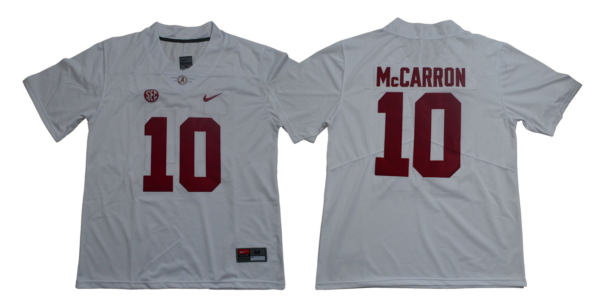 A.J. McCarron Alabama Crimson Tide white jersey