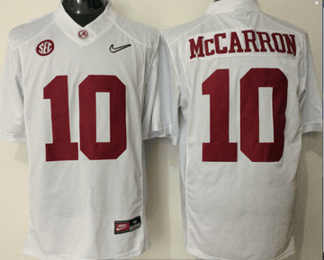 AJ McCarron Alabama Crimson Tide white jersey