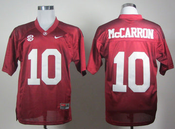 McCARRON Alabama Crimson Tide red jersey