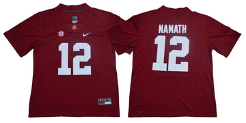 Joe Namath Alabama Crimson Tide red jersey