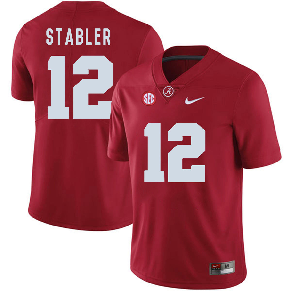 Ken Stabler Alabama Crimson Tide red jersey