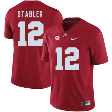 Ken Stabler Alabama Crimson Tide red jersey