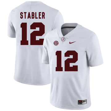 Ken Stabler Alabama Crimson Tide white jersey
