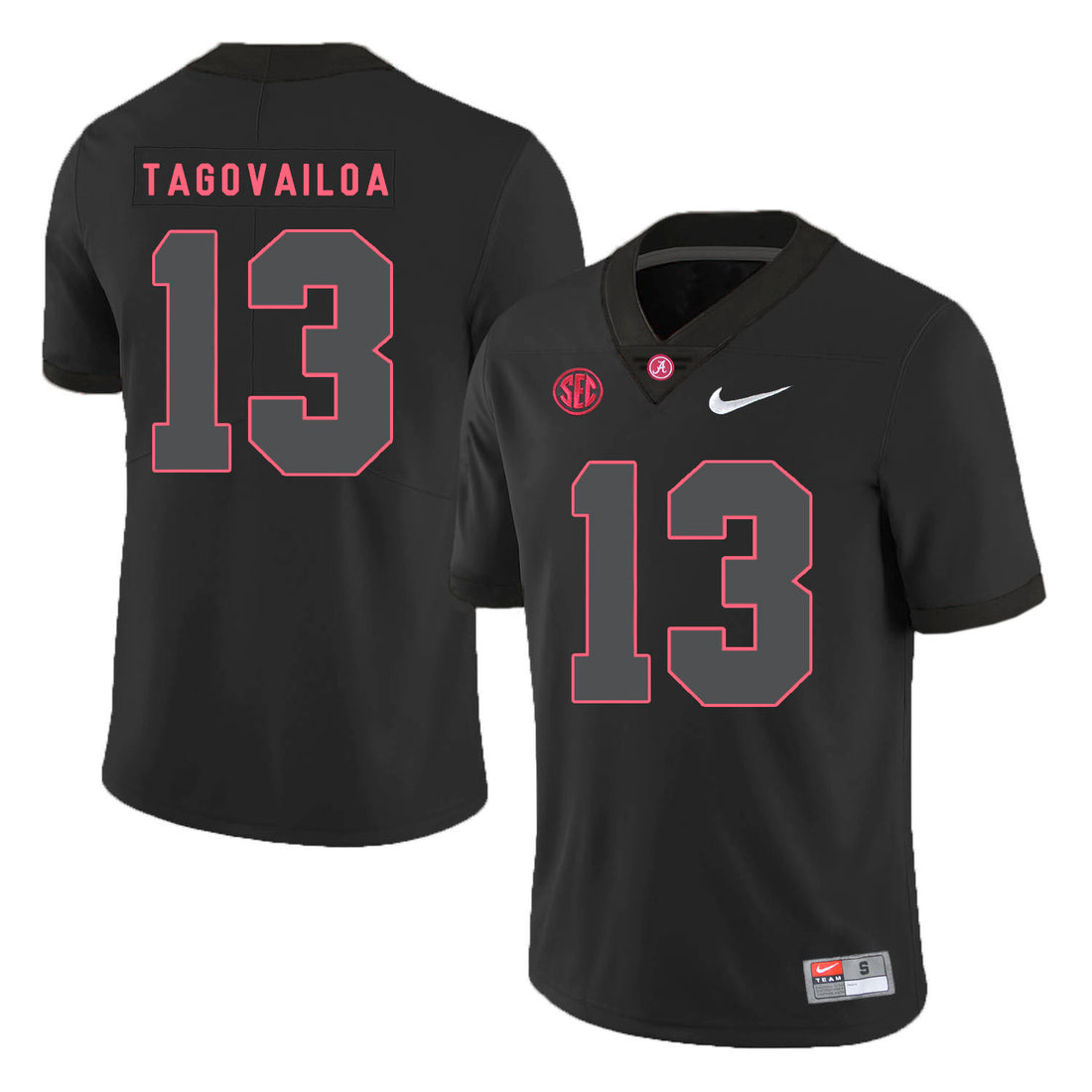 Tua Tagovailoa Alabama Crimson Tide black Shadow jersey