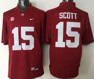 JK Scott Alabama Crimson Tide red jersey